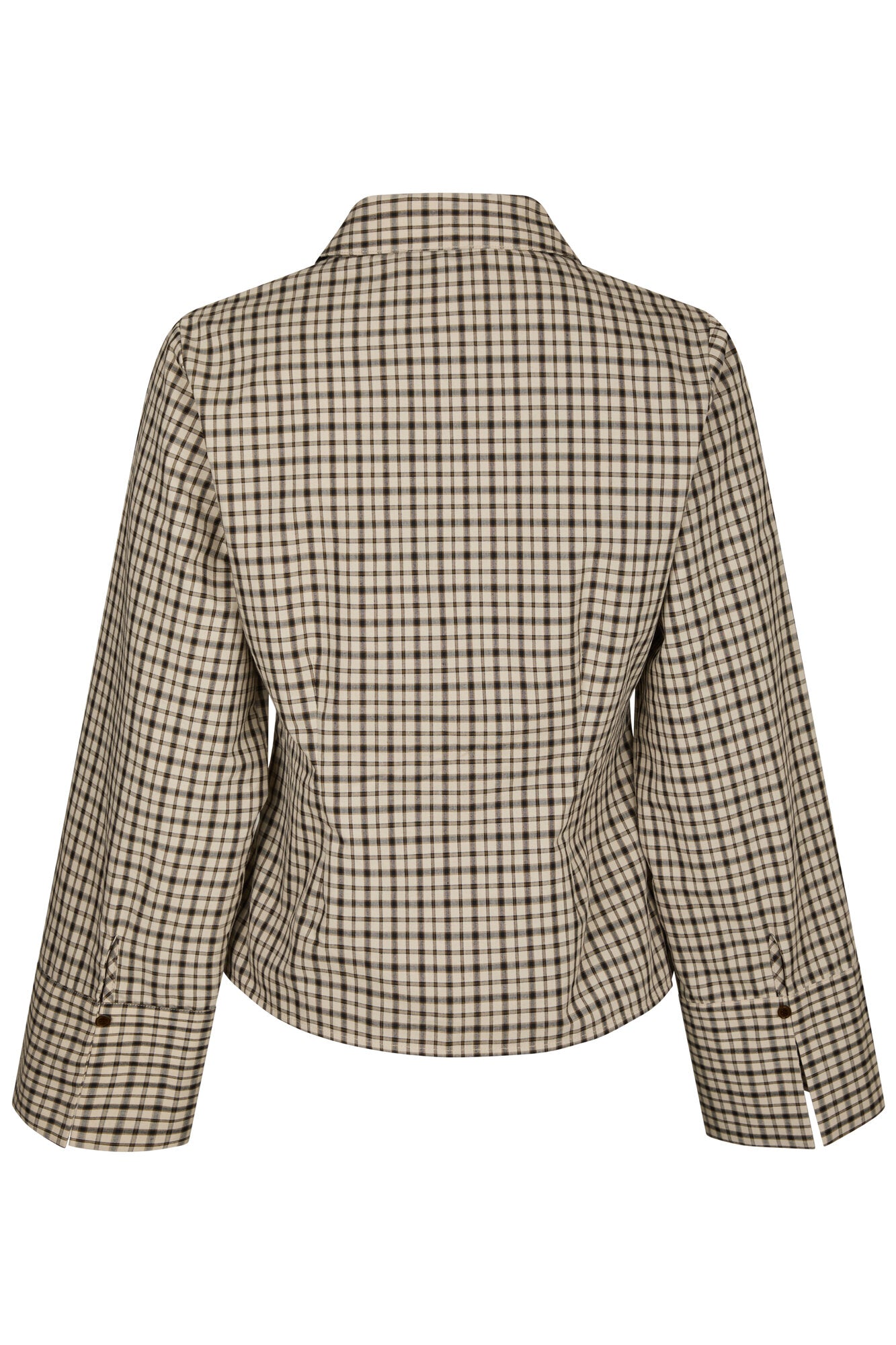 Rosa Checked skjorte - beige